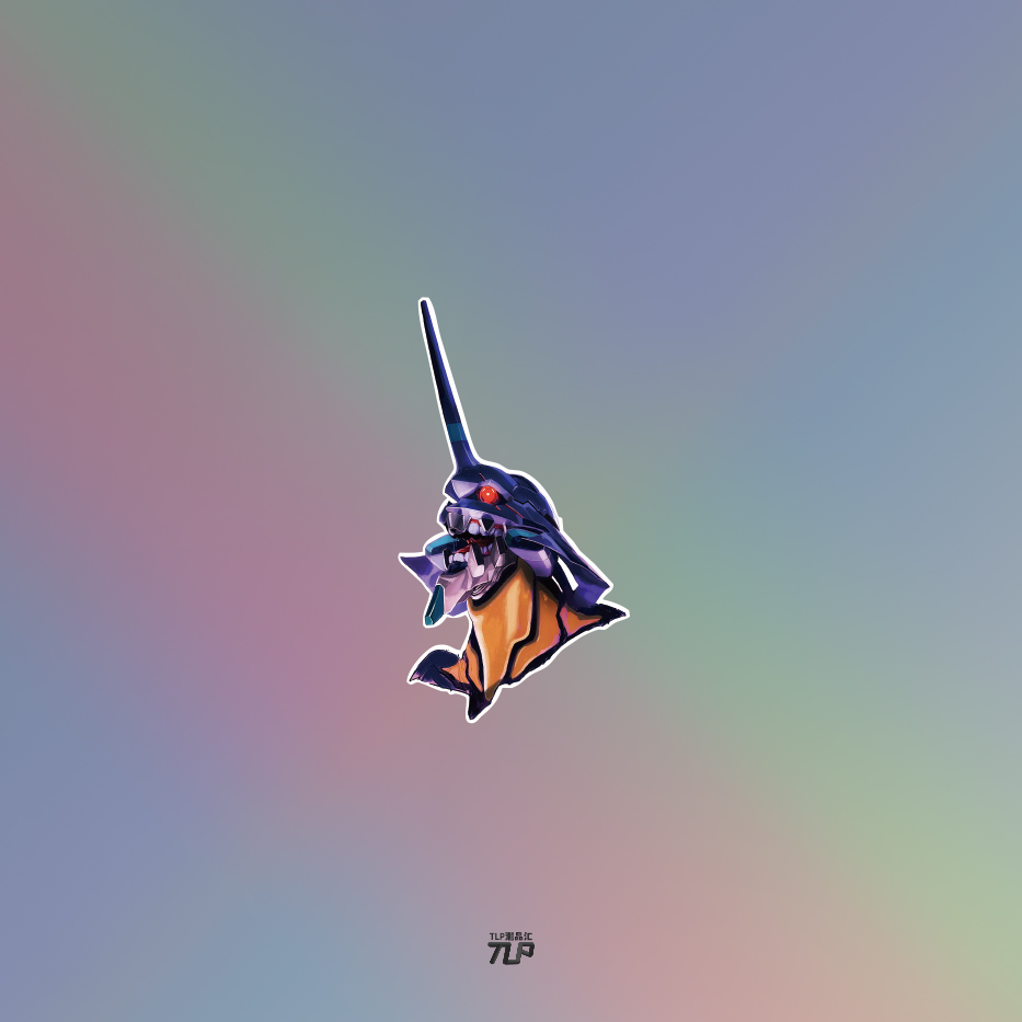 福音战士头像无痕不留贴TLP反光