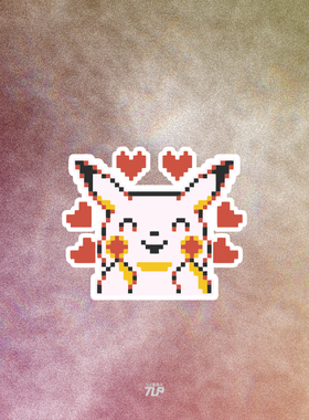 TLP反光车贴 精灵梦可宝Pokemon皮卡丘pikachu摩托车行李箱无痕贴