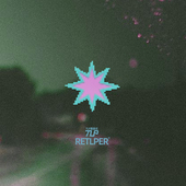 像素模糊感星星汽摩防水平面贴纸 绽放星光 RETLPER镂空车贴 原创