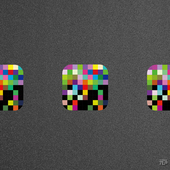 TLP反光贴纸 平面贴纸 显示器彩色像素斑点 心情切片 马赛克乱码