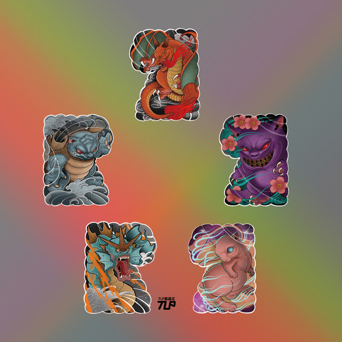 宝可梦梦幻汽车纹身贴pokemon