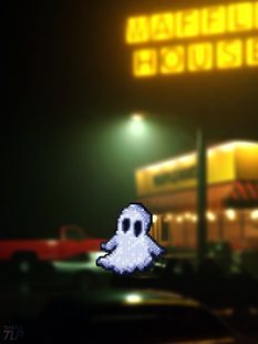 TLP反光车贴 原创 怕黑的小阿飘 可爱鬼魂万圣节 防水多用贴纸