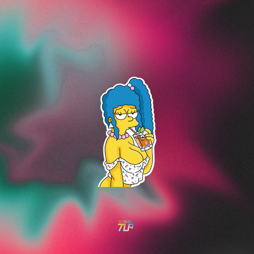 TLP反光贴 热坏了的玛姬 辛普森Marge卡通 平板笔记本 遮盖装饰贴