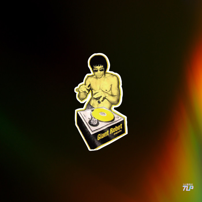 TLP反光车贴 李小龙打碟复古海报钢铁侠DJ酒吧笔记本贴行李箱贴纸