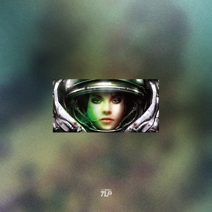 tlp反光车贴 暴雪星际争霸女医生医疗兵头像游戏贴纸网吧装饰贴纸