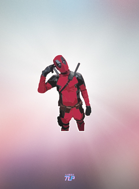 TLP反光车贴 漫威反英雄小贱贱死侍嘴炮Deadpool电影贴纸 复联