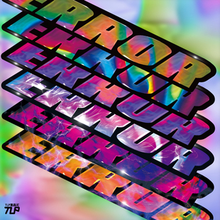 TLP反光车贴 涂鸦补丁ERROR错误系统报错电子朋克糖果色贴纸 XXX季