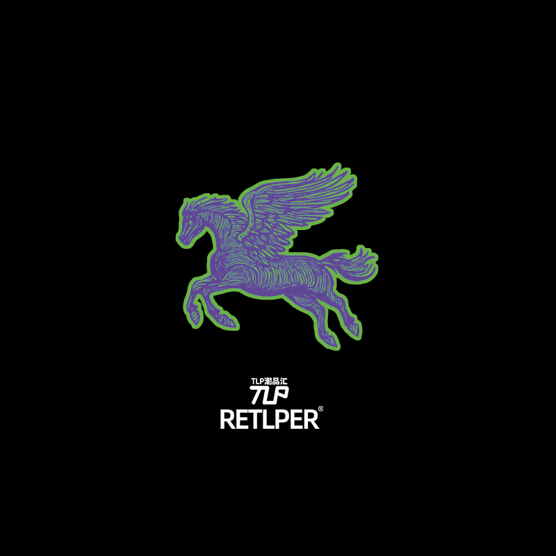 RETLPER镂空车贴 原创 飞马奔跑驰骋飞翔 平面汽摩防水贴纸