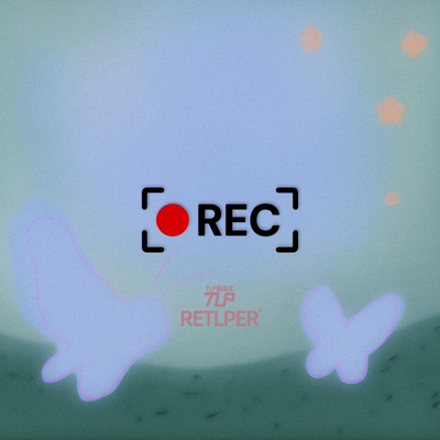 RETLPER镂空车贴 REC摄录中提示记录文字 汽摩防水装饰贴纸