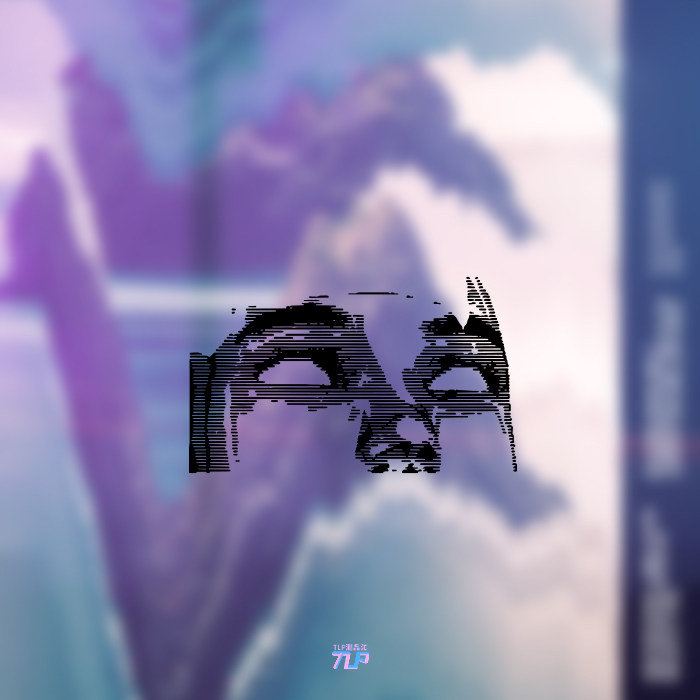 tlp镂空车贴 数字二进制面孔赛博朋克风科幻机能国潮防水贴纸