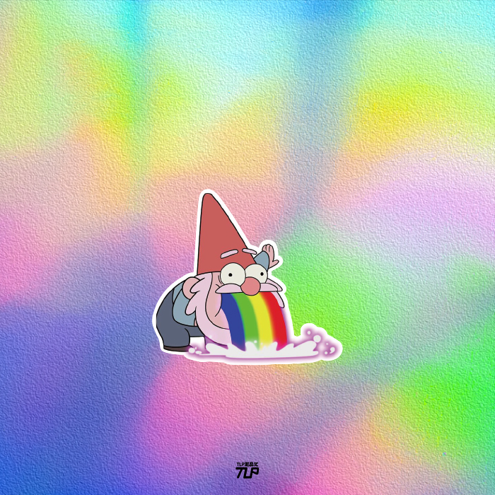 贴纸tlp彩虹表情包机车防水