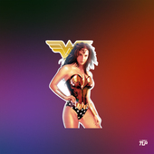 TLP反光车贴 漫画神奇女侠Wonder Woman盖尔加朵防水平面贴纸