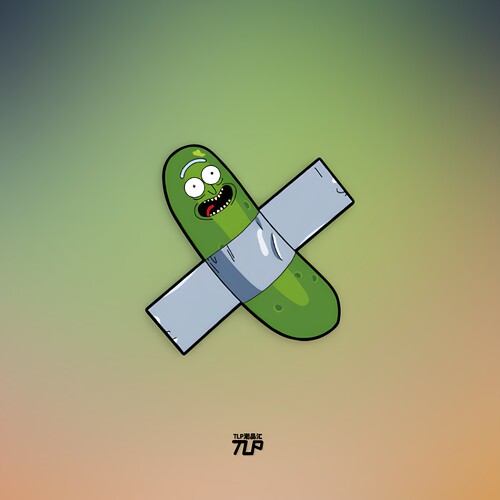 RETLPER防水反光墙贴动漫Pickle