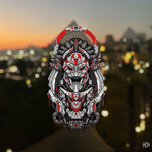 TLP反光车贴  机甲机械飞升图腾三角玻璃漆面车用防水可定制贴纸