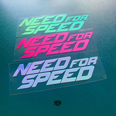 标志 TLP镂空车贴 玻璃防水贴纸 for speed经典 NFS ji品飞车need