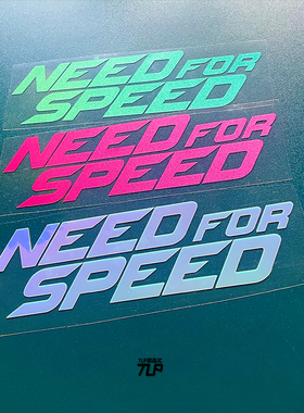 TLP镂空车贴 NFS ji品飞车need for speed经典标志 玻璃防水贴纸