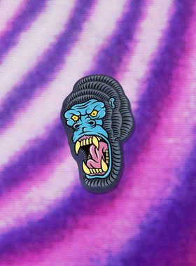 TLP反光车贴  大猩猩狒狒金刚King Kong三角玻璃漆面动物车用贴纸