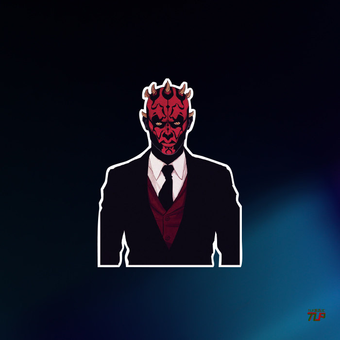 TLP反光车贴 星球大战黑武士西斯黑暗尊主达斯摩尔笔记本贴行李箱