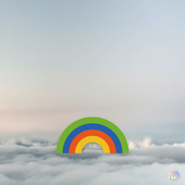 平面平板装 四色彩虹橙黄绿蓝 饰防水贴 心情切片系列 TLP反光贴纸