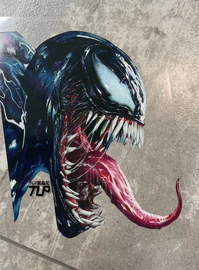 TLP反光车贴  venom毒液漫威反英雄共生体寄生 漆面平面防水贴纸