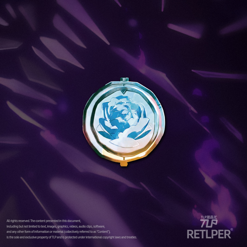RETLPER反光贴纸 蓝玫瑰 艾克金克斯项链图案 双城 防水平面贴纸
