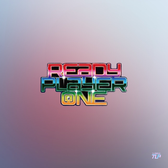 tlp反光车贴  电影科幻头号玩家logo标志防水无痕胶贴笔记本贴纸