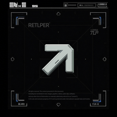 RETLPER镂空车贴 原创 机能箭头R标变体 方向指向 汽摩平面贴纸