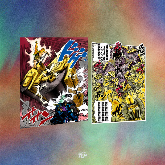 tlp反光贴 jojo厨空条承太郎三乔オラ欧拉dio世界压路机木大無駄