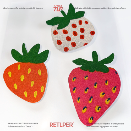 RETLPER镂空车贴草莓防水可爱