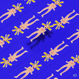 TLP反光车贴 气球充气娃娃披头散发搞笑摩托机车电动车防水贴纸