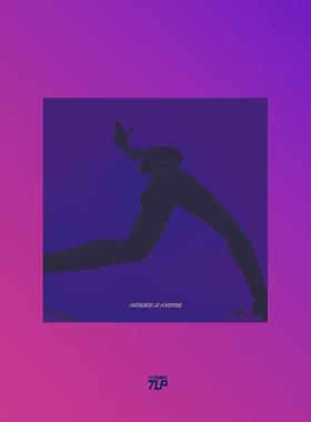 TLP反光贴纸 心情切片系列 疾走身影跨步紫色笔记本电脑pad防水贴