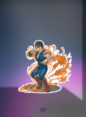 TLP反光车贴 北斗神拳拉奥Raoh健次郎健四郎Kenshiro (3)防水无痕