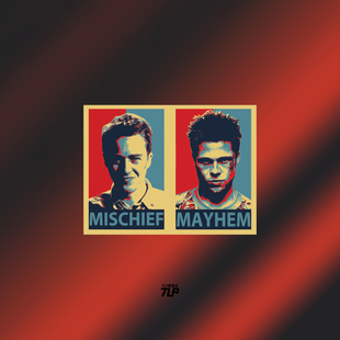 饰贴纸 Club泰勒杰克好莱坞奥斯卡装 TLP反光车贴 搏击俱乐部Fight