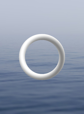 TLP镂空车贴 心情切片 悬空漂浮圆环 3D立体感 平板防水 平面贴纸