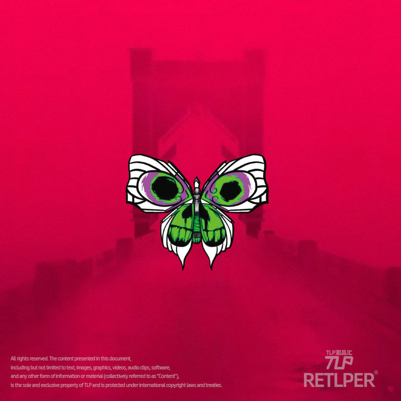 RETLPER镂空车贴 猴头蝴蝶 JINX金克丝爆爆 汽摩防水装饰平面贴纸