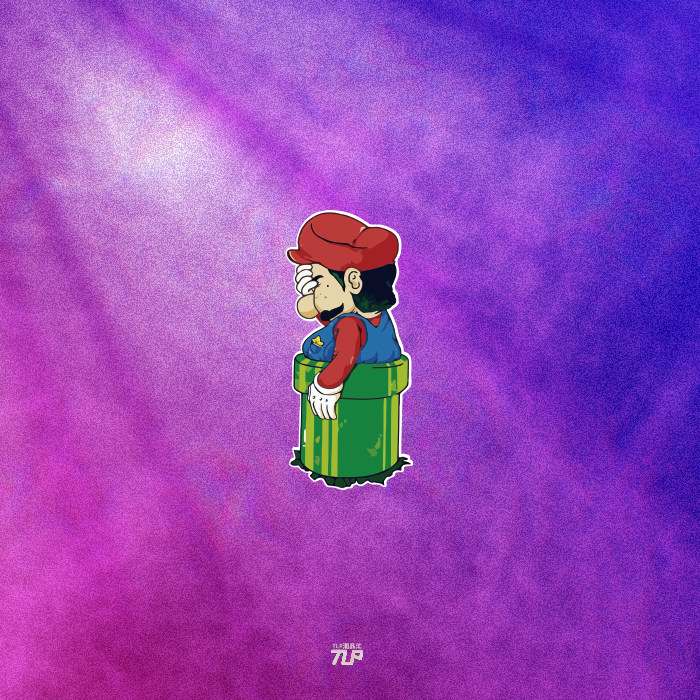 tlp反光车贴 马里奥兄弟管道工下水道恶搞红白机游戏贴纸笔记本贴