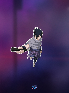 TLP反光车贴 火影忍者万花筒写轮眼宇智波内轮佐助Sasuke动漫贴纸