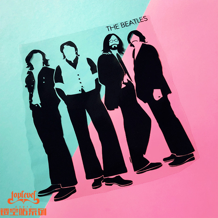 TLP镂空车贴  The Beatles甲壳虫摇滚乐队约翰列侬行李箱贴摩托车