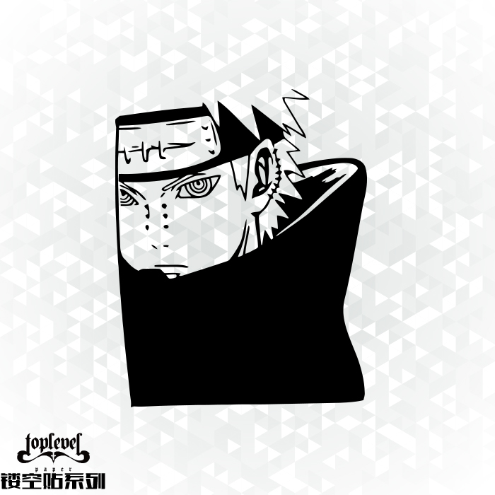 佩恩长门天道车贴火影忍者