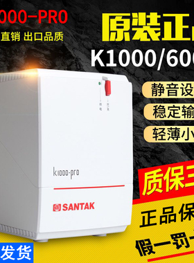 山特 SANTAK UPS不间断电源 K1000-PRO 600W电脑带稳压备用30分钟