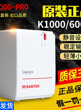 山特 SANTAK UPS不间断电源 K1000-PRO 600W电脑带稳压备用30分钟
