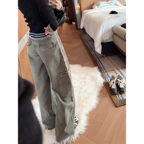 TMHSTUDIO休闲工装弯刀裤子