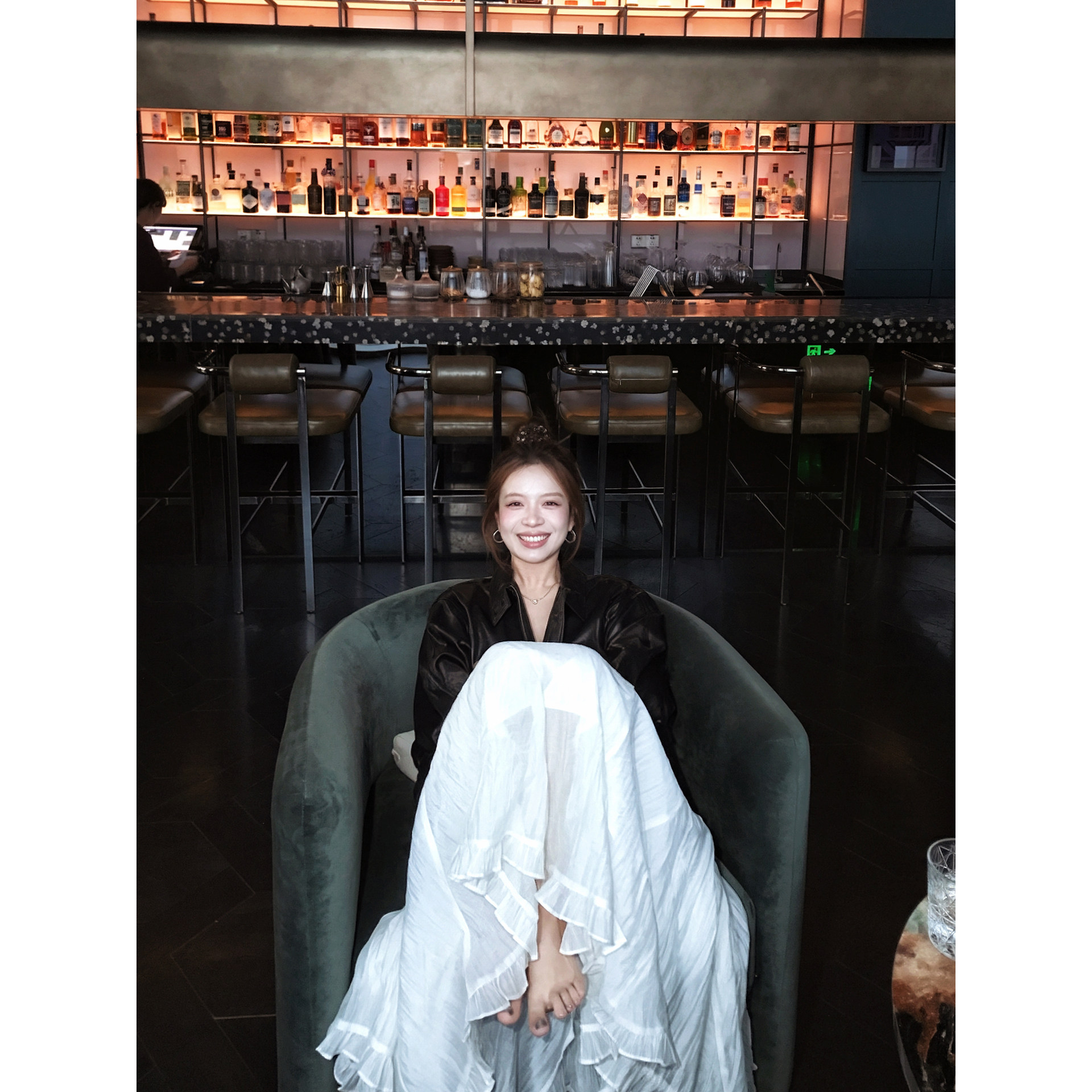 TMHSTUDIO压褶莱赛尔亚麻半身裙图片