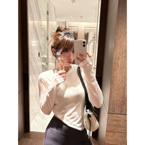 TMHSTUDIO软糯莱赛尔羊毛长袖T恤