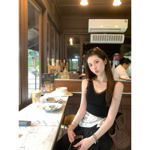 TMH莱赛尔桑蚕丝定染背心女