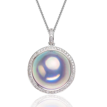 “星空”炫彩海水马贝珍珠吊坠 16+mm 18K金 2914H00DY