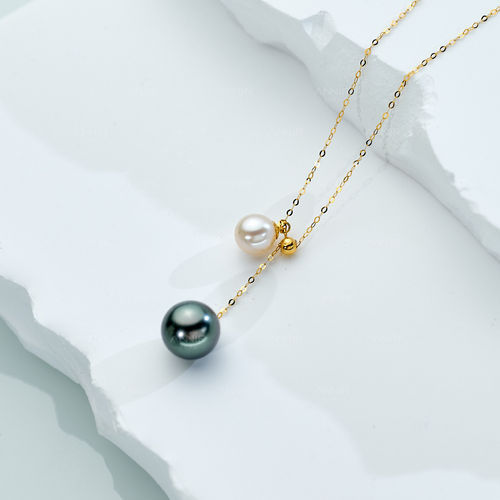 “知音”大溪地项链18K金