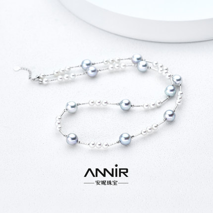 “星河”海水真多麻满天星仙女链 7-8mm S925银 2907H00DY