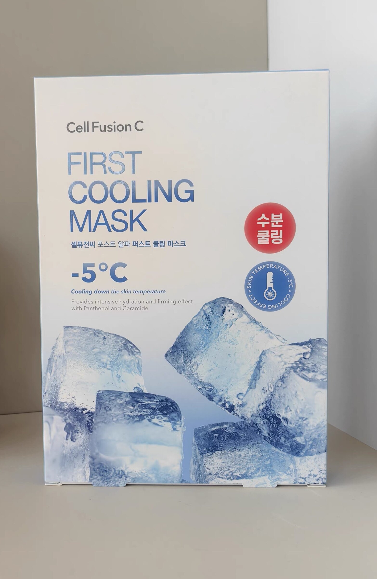 韩国CellfusionC秀肤生冰感面膜舒缓保湿 一盒5片包邮 - 实物图