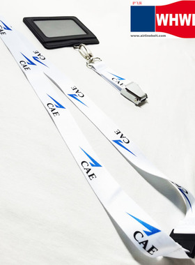 CAE 民用航空培训经典个性定制飞机安全扣手机挂绳挂带厂牌礼品